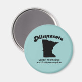 Minnesota Motto - Land van 10.000 meren Magneet (Voorkant / Achterkant)