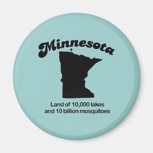 Minnesota Motto - Land van 10.000 meren Magneet (Voorkant)