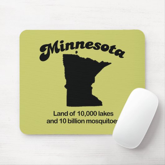 Minnesota Motto - Land van 10.000 meren Muismat (Met muis)