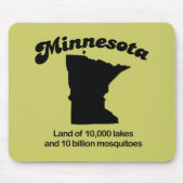 Minnesota Motto - Land van 10.000 meren Muismat (Voorkant)