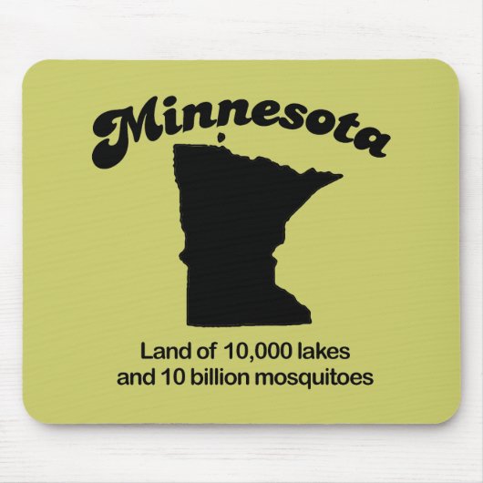 Minnesota Motto - Land van 10.000 meren Muismat (Voorkant)