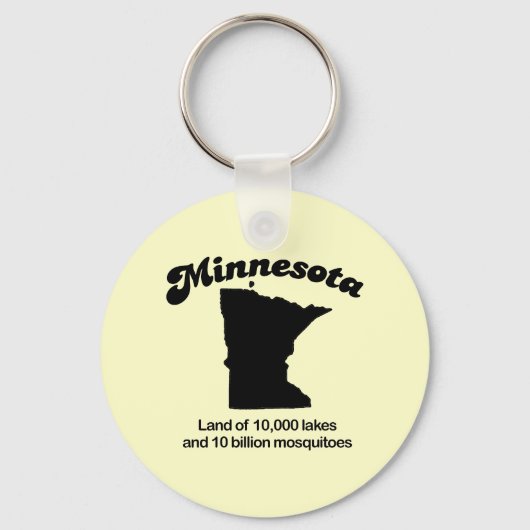 Minnesota Motto - Land van 10.000 meren Sleutelhanger (Voorkant)