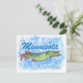 Minnesota Musky Briefkaart (Staand voorkant)