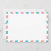 Minnesota naar Europa Airmail | Baby Shower Kaart (Achterkant)