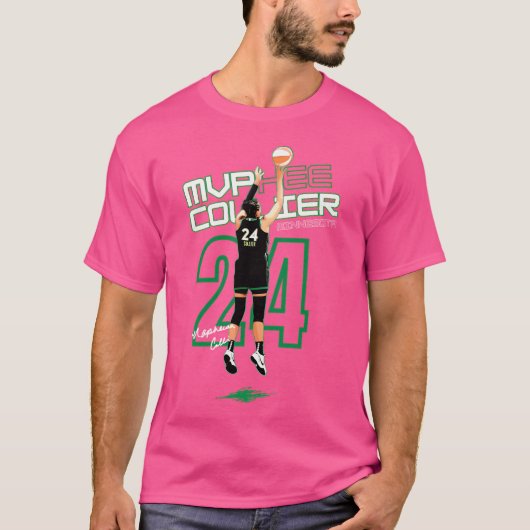 Minnesota Napheesa Collier 24 Basketball Cartoon T-shirt (Voorkant)