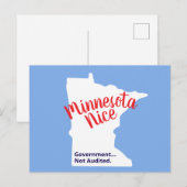 Minnesota Nette Mensen, Overheid Niet Gecheckt – G Briefkaart (Voorkant / Achterkant)