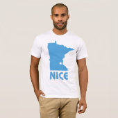 Minnesota Nice grappige Bella Canvas, bevestigd T T-shirt (Voorkant volledig)