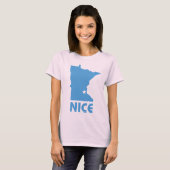 Minnesota Nice grappige dames Organic T T-shirt (Voorkant volledig)