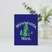 Minnesota Nice. Periode! Briefkaart (Staand voorkant)