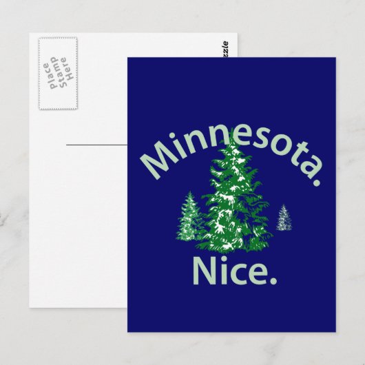 Minnesota Nice. Periode! Briefkaart (Voorkant / Achterkant)