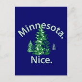 Minnesota Nice. Periode! Briefkaart (Voorkant)