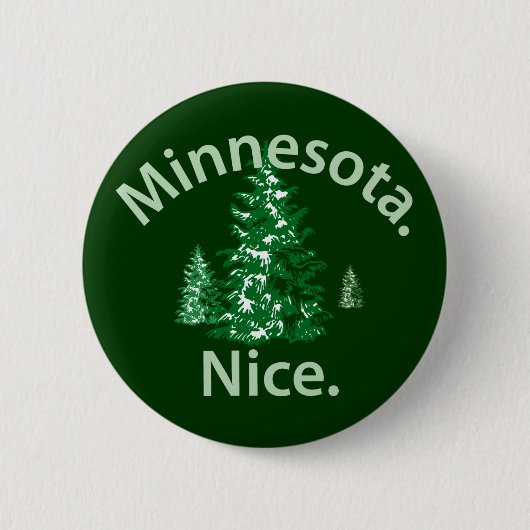 Minnesota Nice. Periode! Ronde Button 5,7 Cm (Voorkant)