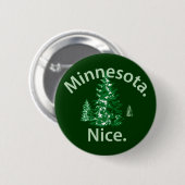Minnesota Nice. Periode! Ronde Button 5,7 Cm (Voorkant /achterkant)