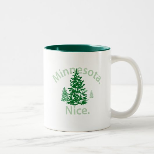 Minnesota Nice. Periode! Tweekleurige Koffiemok (Rechts)