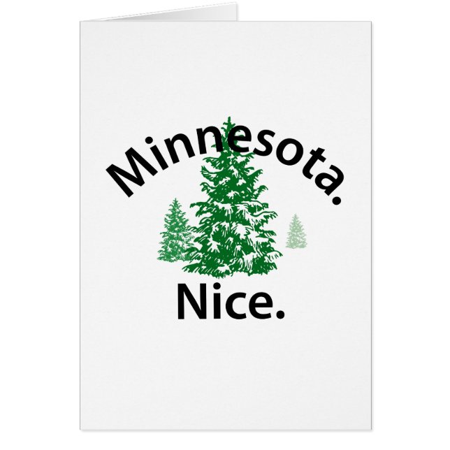 Minnesota Nice. Periode! (zwarte tekst) (Voorkant)