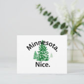 Minnesota Nice. Periode! (zwarte tekst) Briefkaart (Staand voorkant)