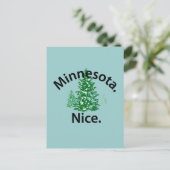 Minnesota Nice.  Periode! (zwarte tekst) Briefkaart (Staand voorkant)
