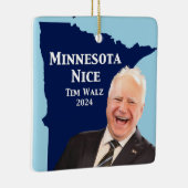 Minnesota Nice Tim Walz Keramisch Ornament (Rechts)