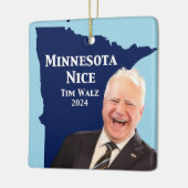Minnesota Nice Tim Walz Keramisch Ornament (Links)