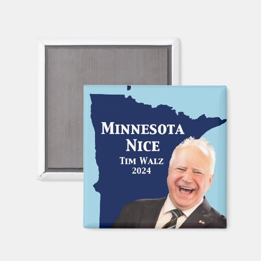 Minnesota Nice Tim Walz Magneet (Voorkant / Achterkant)