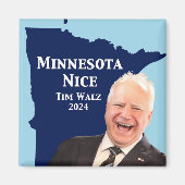 Minnesota Nice Tim Walz Magneet (Voorkant)