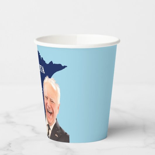 Minnesota Nice Tim Walz Papieren Bekers (Links)