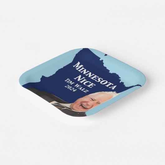 Minnesota Nice Tim Walz Papieren Bordje (Gebogen)