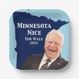 Minnesota Nice Tim Walz Papieren Bordje