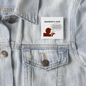 Minnesota Nice Vierkante Button 5,1 Cm (In situ)