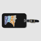 Minnesota Nickname Word Art Bagagelabel (Voorkant (horizontaal))