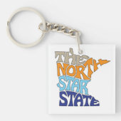 Minnesota Nickname Word Art Sleutelhanger (voorkant)