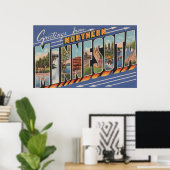 Minnesota (Noord) - Grote letterscènes Poster (Thuiskantoor)