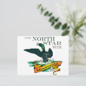 Minnesota North Star State Loons Briefkaart (Staand voorkant)