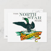 Minnesota North Star State Loons Briefkaart (Voorkant / Achterkant)
