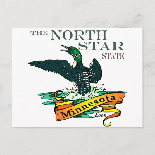 Minnesota North Star State Loons Briefkaart (Voorkant)