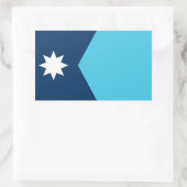 Minnesota North Star-vlag Rechthoekige Sticker (Tas)
