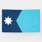 Minnesota North Star-vlag Spandoek (Horizontaal)