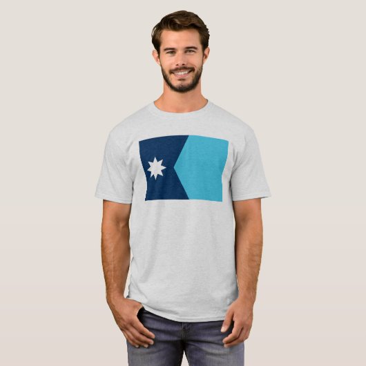 Minnesota North Star-vlag T-shirt (Voorkant volledig)