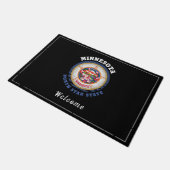 MINNESOTA NORTH STATE FLAG DEURMAT (Schuin)