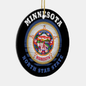 MINNESOTA NORTH STATE FLAG KERAMISCH ORNAMENT (Rechts)