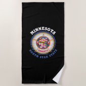 MINNESOTA NORTH STATE FLAG STRANDLAKEN (Voorkant)