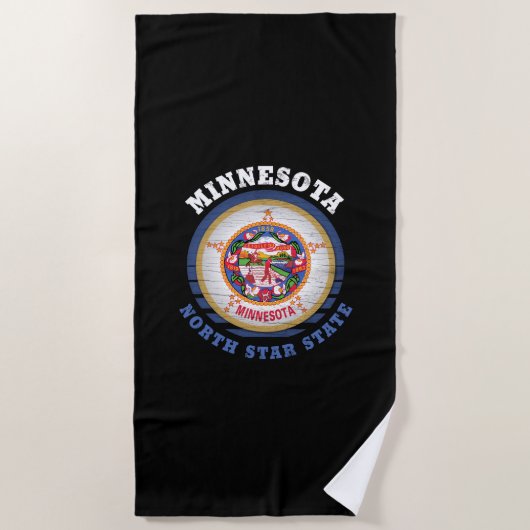 MINNESOTA NORTH STATE FLAG STRANDLAKEN (Voorkant)