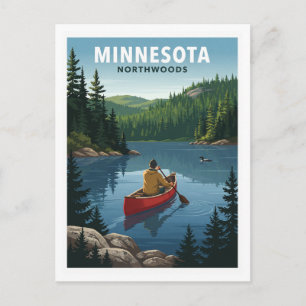 Minnesota Northwoods Grand Marais Reis Souvenir Briefkaart