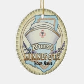 Minnesota Nurse Keramisch Ornament (Rechts)