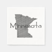 Minnesota Old Grey Chalkboard Minnesotan Party Servet (Voorkant)