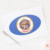 Minnesota Ovale Sticker (Envelop)