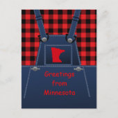 Minnesota Overalls Buffalo Play Briefkaart (Voorkant)