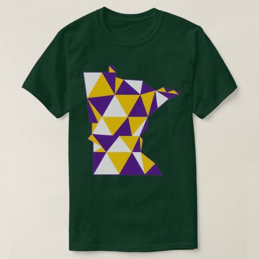 Minnesota Paars en Gold T-shirt (Design voorkant)