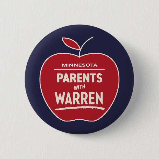 Minnesota Parents for Warren Ronde Button 5,7 Cm (Voorkant)