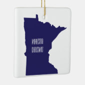 Minnesota persoonlijke kerstversiering keramisch ornament (Rechts)